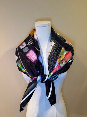 Echo Bloomingdale S Storefront Silk Scarf OS
